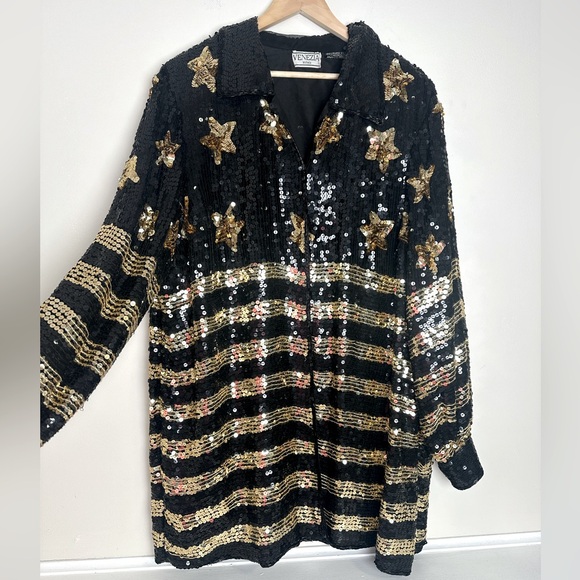 Vintage sequin beaded jacket - Picture 3 of 9